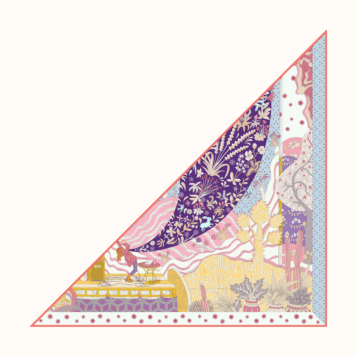 Women Accessories Brands - Brand Triangle Scarf Woman New Voice