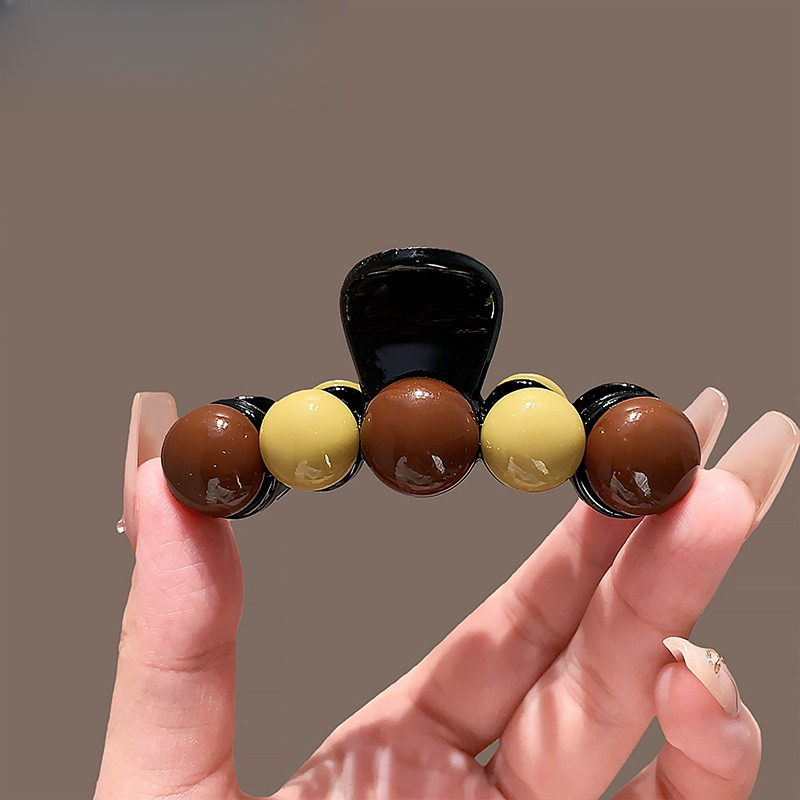 Women'S Accessories New Look - Chic Contrast Bead Hair Claw Women