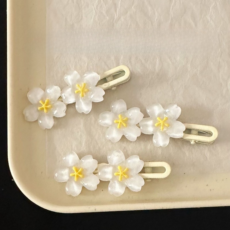 Women'S Accessories New Look - 5pcs Sweet Cherry Blossom Hair Clips