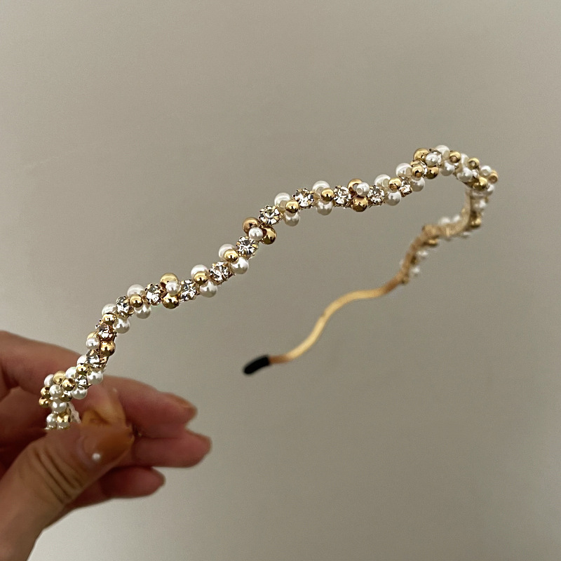 Wrap Ring Gold - Exquisite Zircon Headbands Simple Retro Pearl