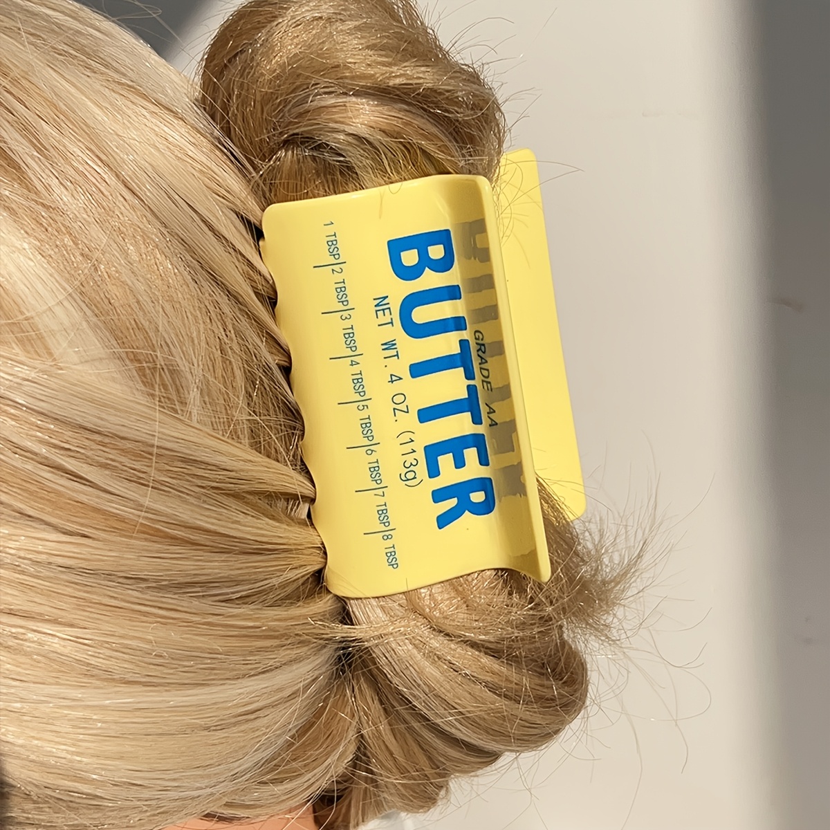Butter Yellow Women'S Accessories - Cute Butter Shaped Hair Claw Clip,