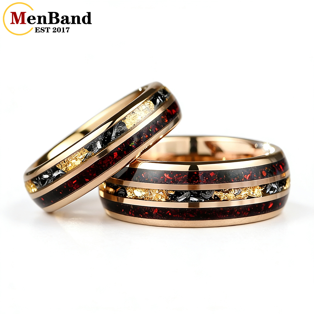 Wrap Ring Gold - MenBand 6MM 8MM Men and Women