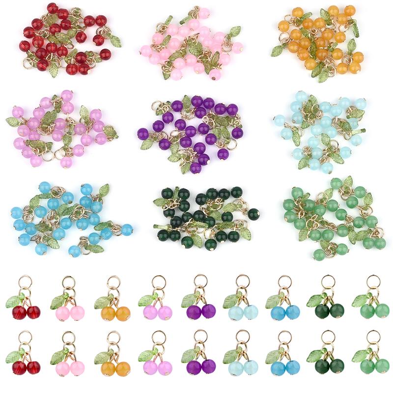 Women Accessories Pack - 10Pcs/lot Fashion Delicious Red Cherry Keychain
