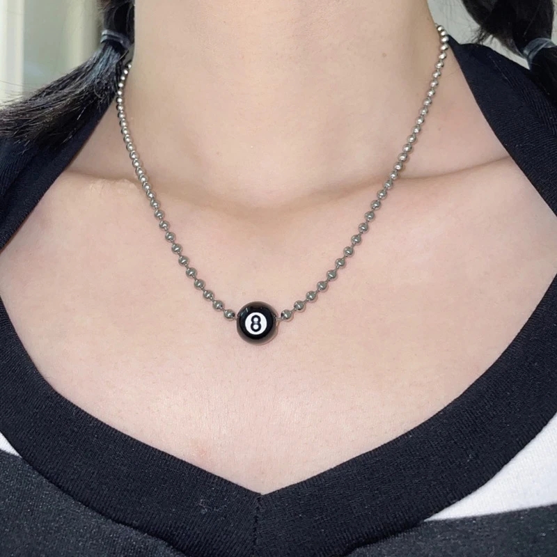 Kpop Fashion Vintage Black 8 B - Women'S Accessories In The 90S avis et prix