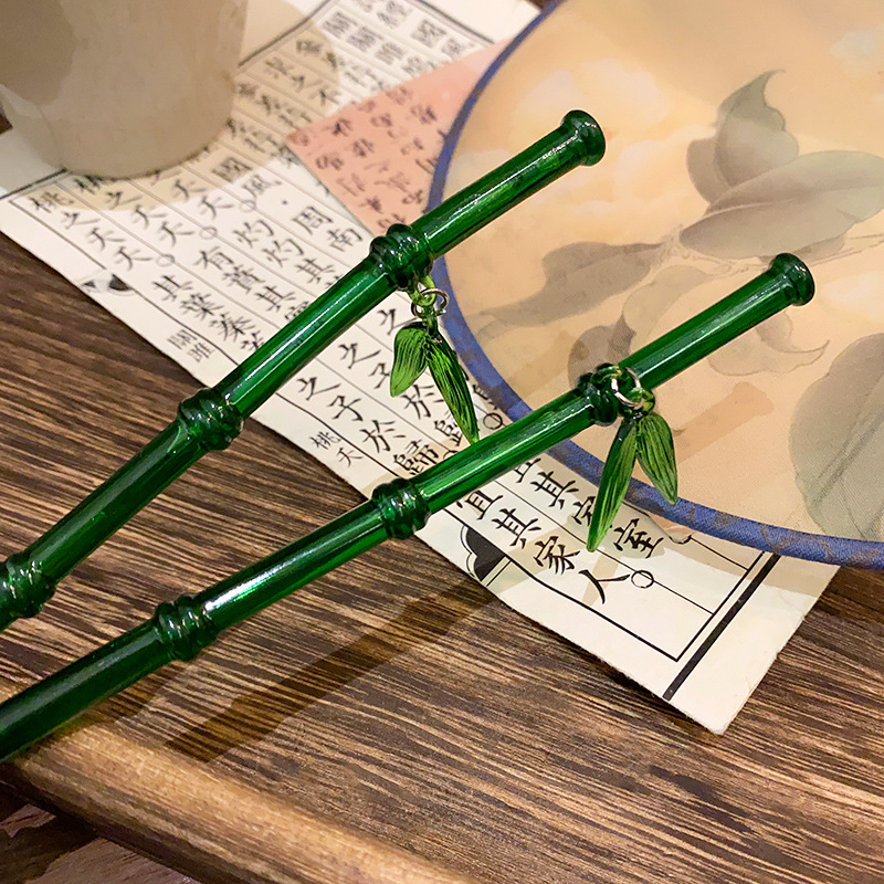 Chinese Green Bamboo Hairpin f - Women'S Accessories To Wear With Watch avis et prix