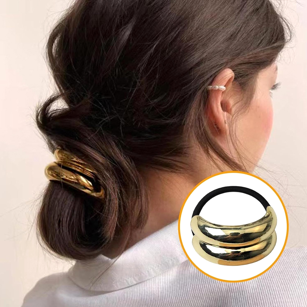 Fashion Geometric Metal Hair C - Wrap Ring Gold avis et prix