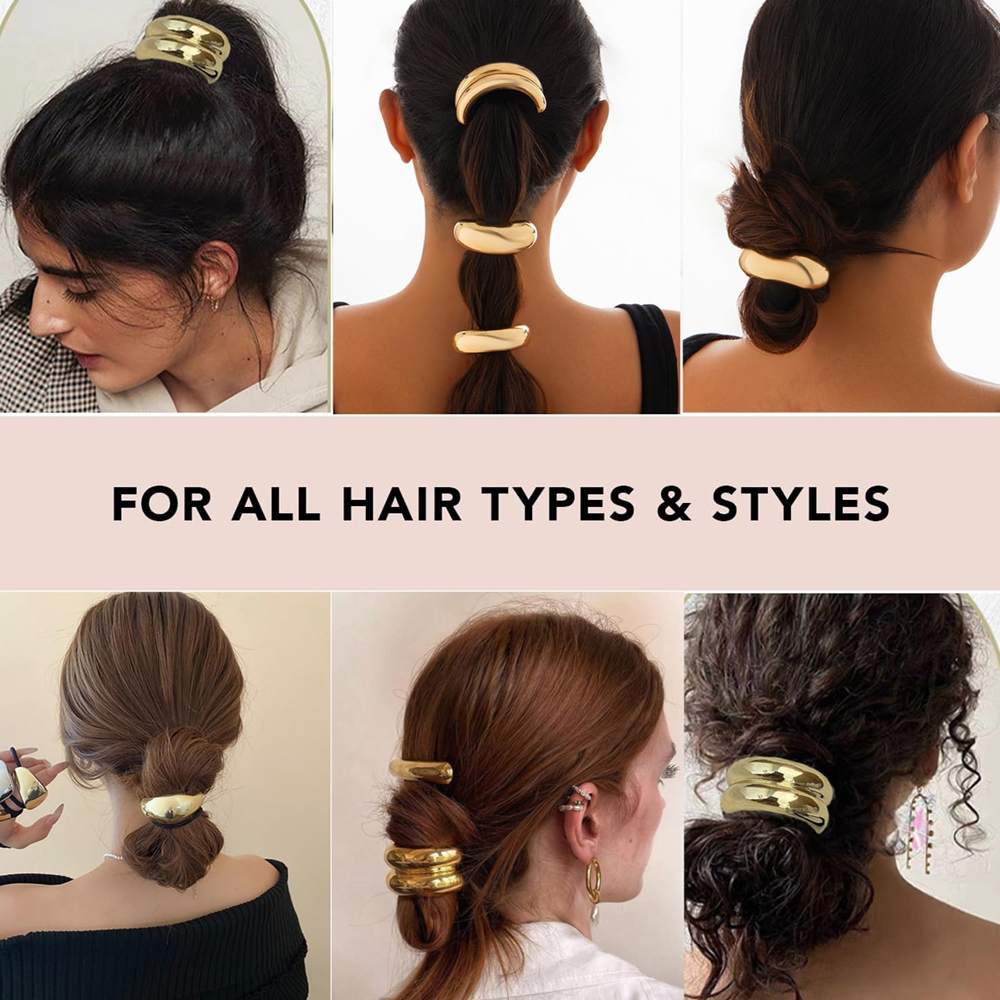Fashion Geometric Metal Hair C - Wrap Ring Gold avis et prix