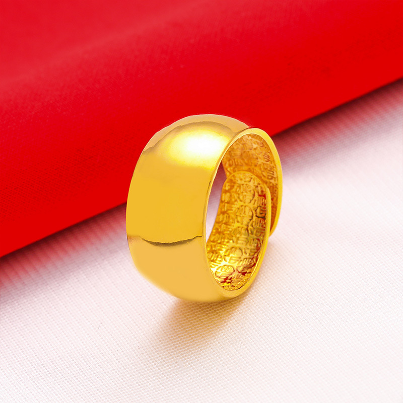 Male Wide 12mm Large Ring Open - Wrap Ring Gold avis et prix