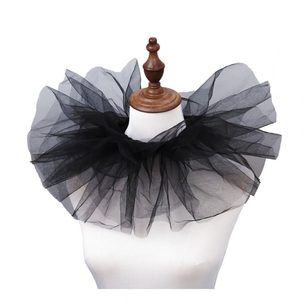 Removable Puffy Mesh Faux Coll - Women Accessories Business avis et prix