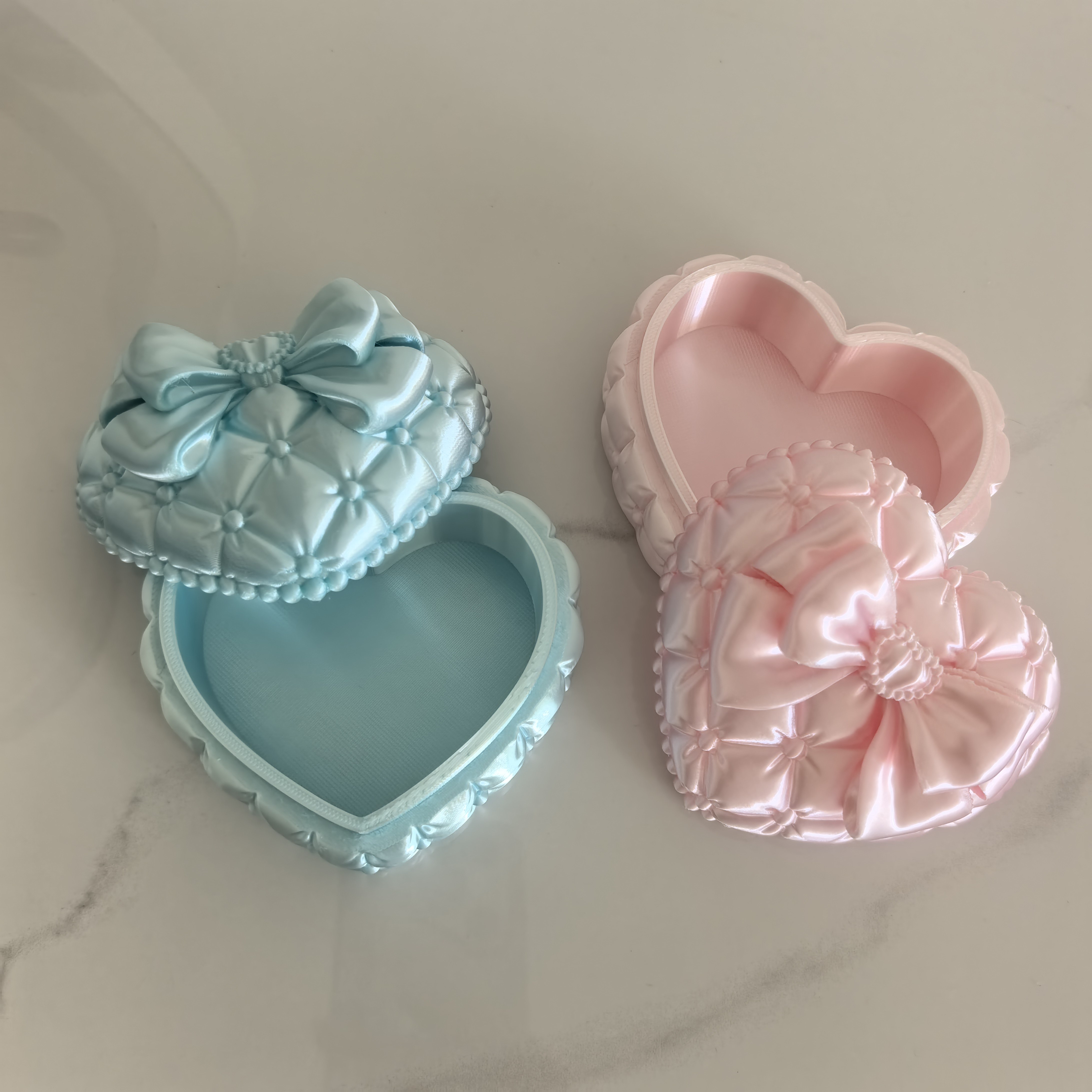 Silk Heart-Shaped Jewelry Box  - Women Accessories Box avis et prix