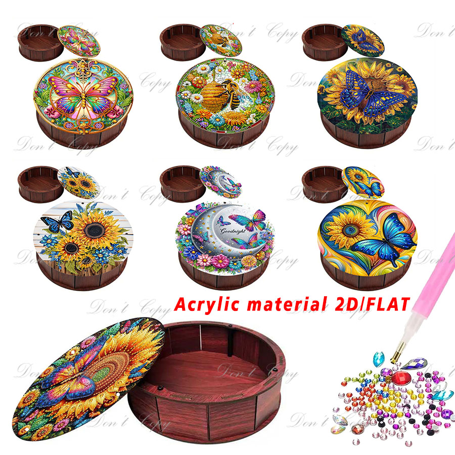 A set of round storage boxes w - Women Accessories Box avis et prix