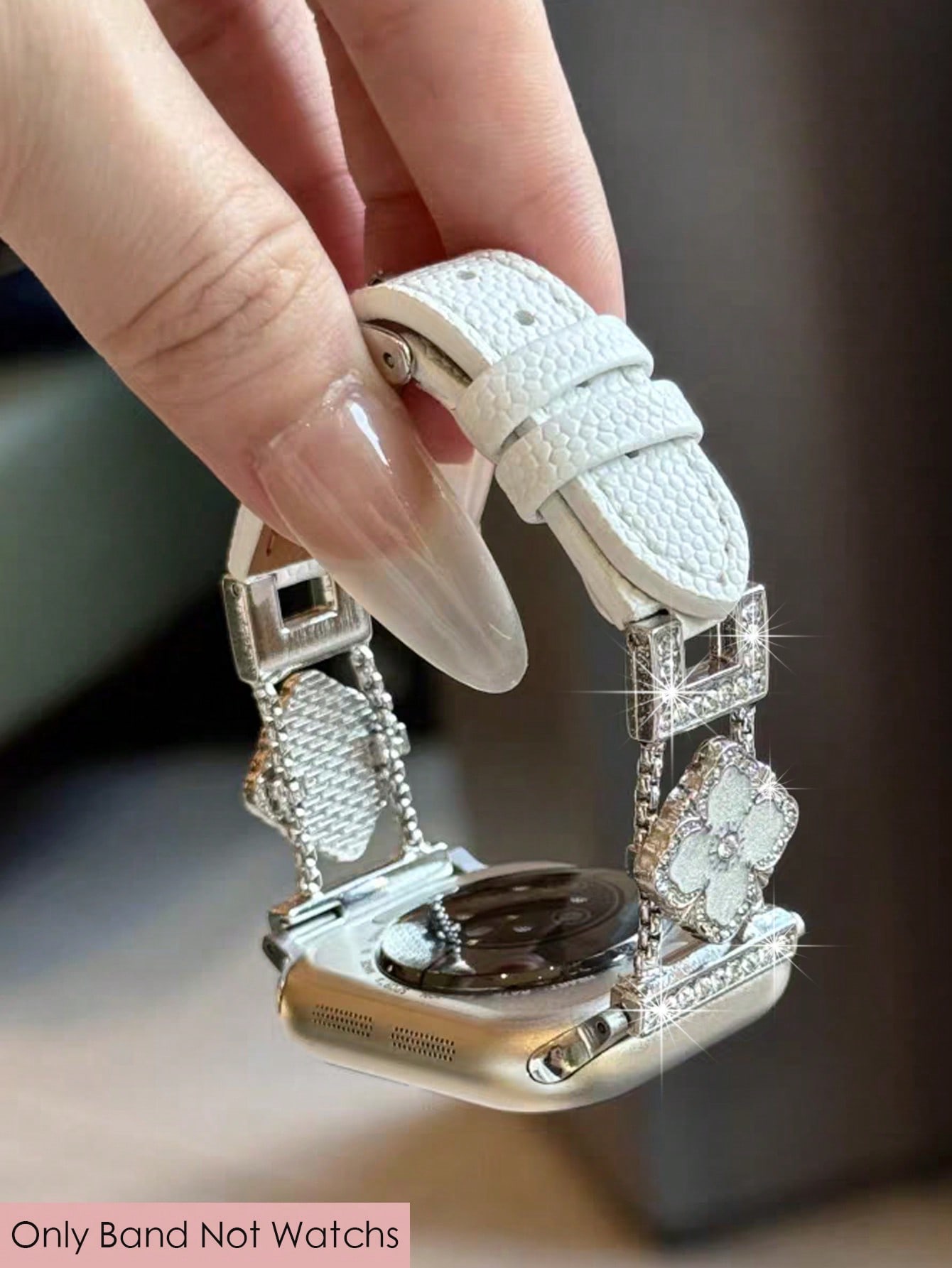 1pc New Women's White Genuine  - Women'S Accessories To Wear With Watch avis et prix