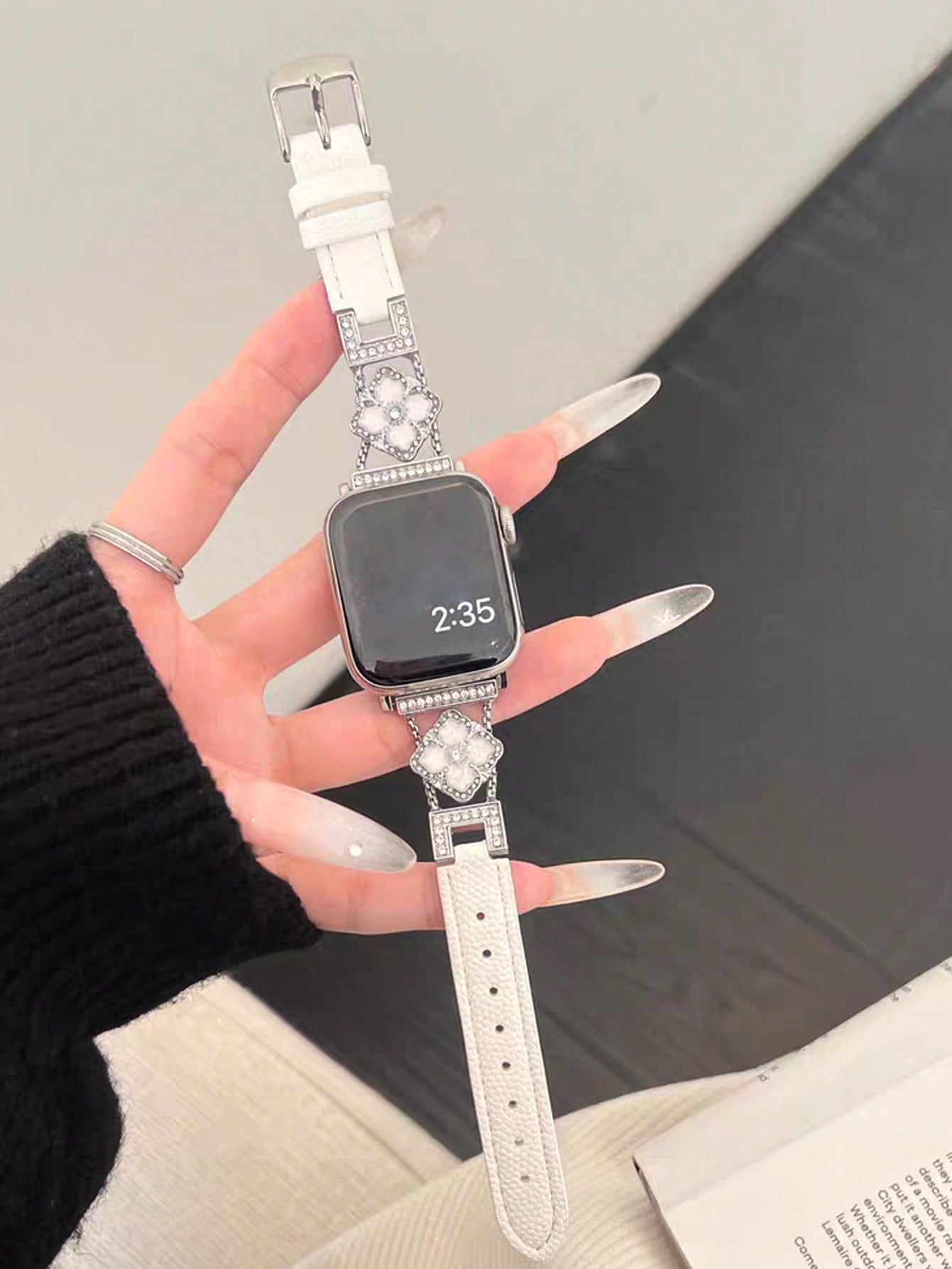 1pc New Women's White Genuine  - Women'S Accessories To Wear With Watch avis et prix