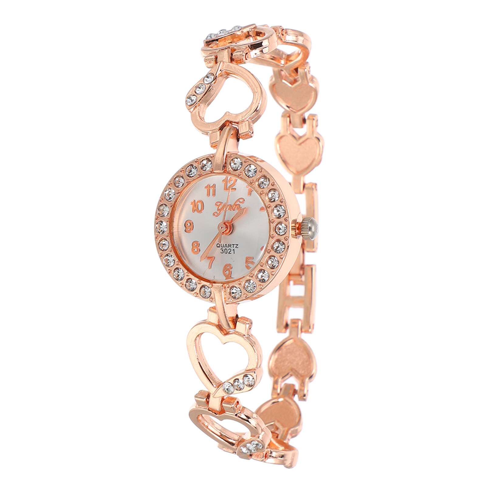 Full Rhinestone Heart Women Qu - Women'S Accessories To Wear With Watch avis et prix