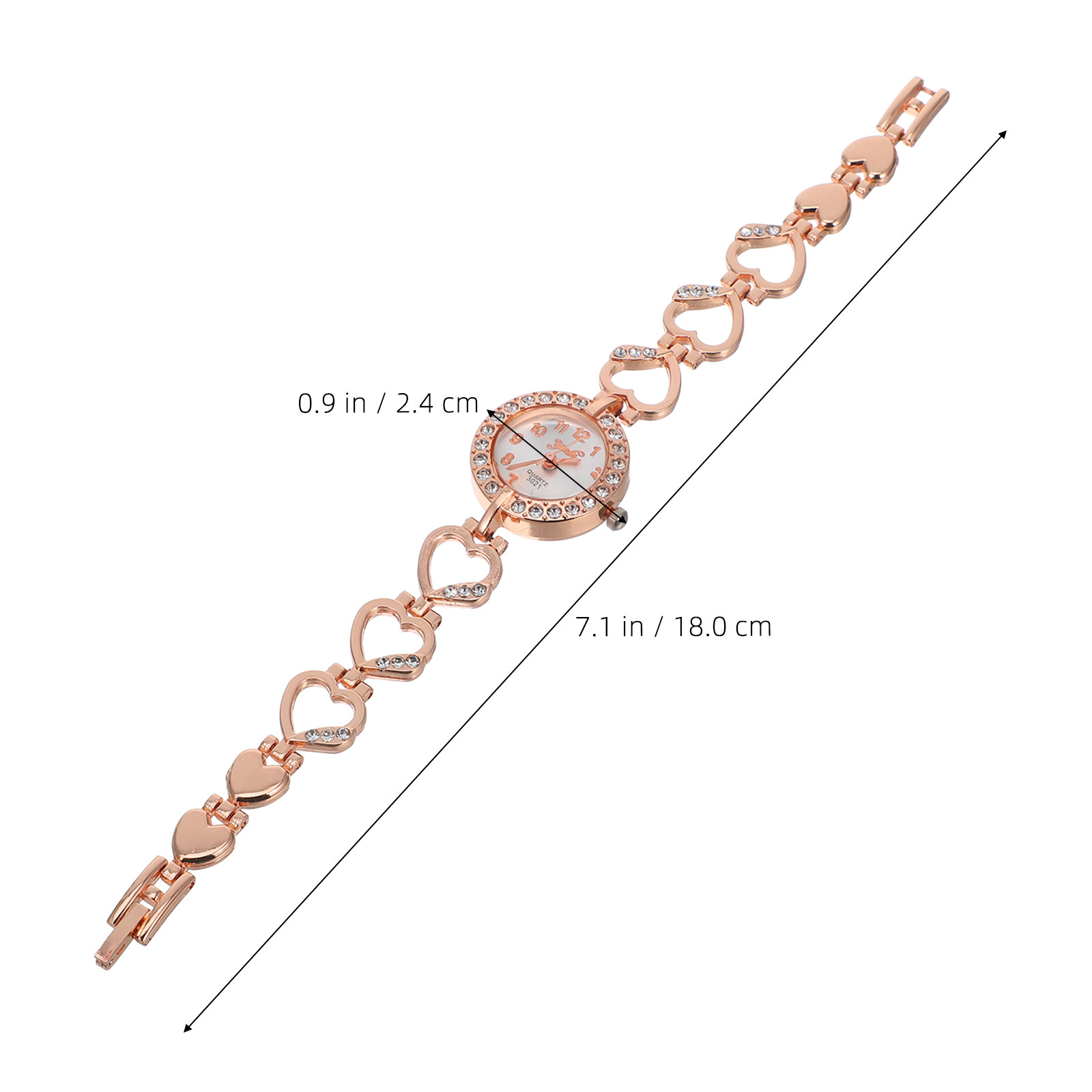 Full Rhinestone Heart Women Qu - Women'S Accessories To Wear With Watch avis et prix