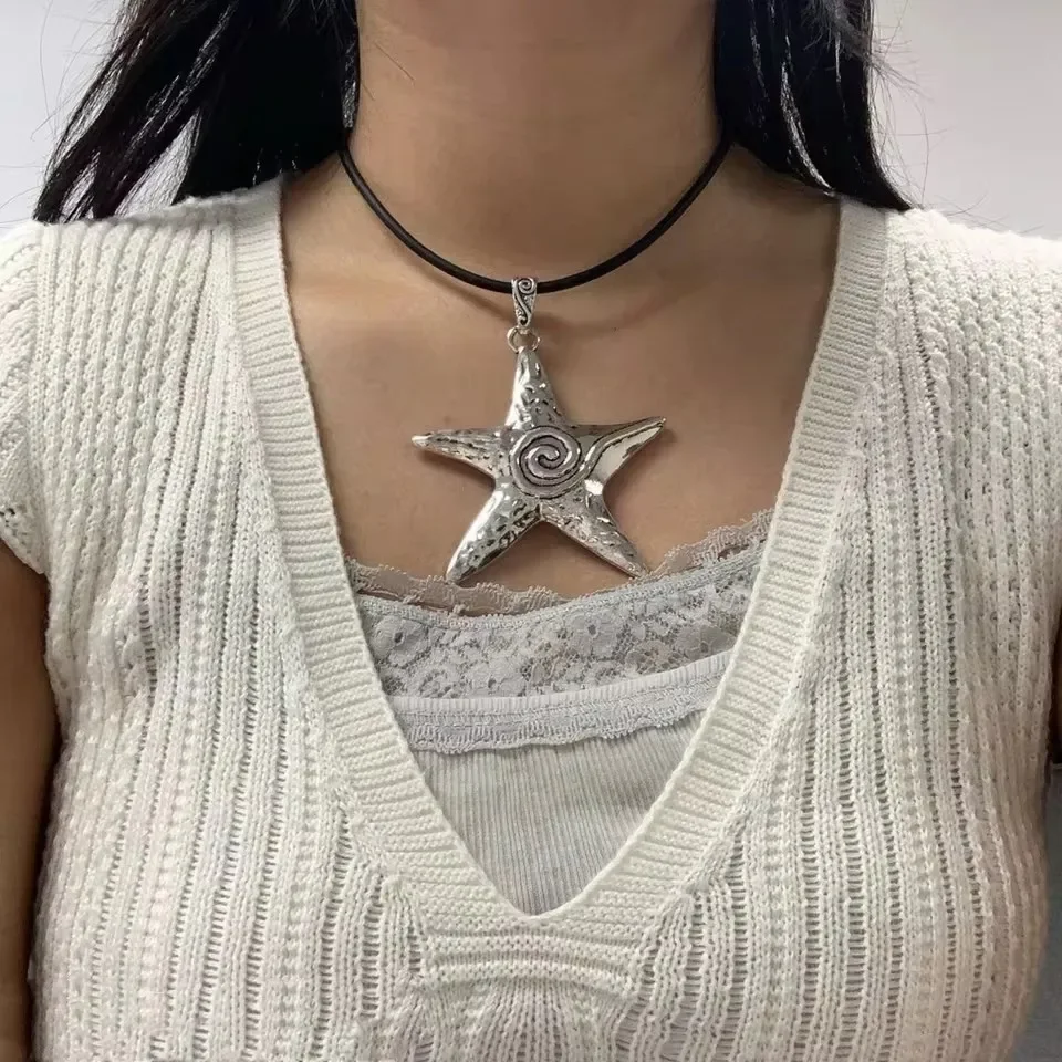 Punk Large Metal Starfish Hear - Women'S Accessories In The 90S avis et prix