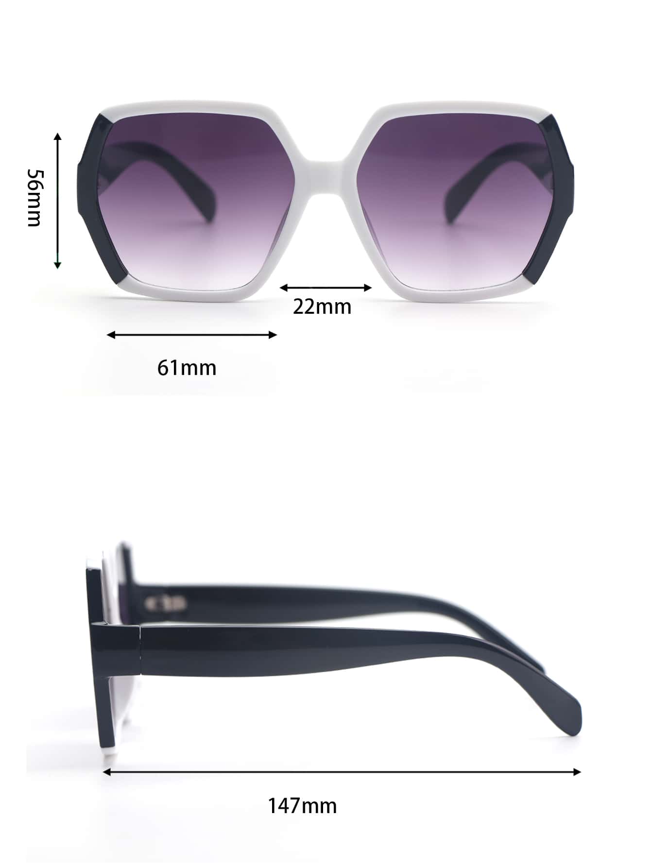 1pc Black And White Geometric  - Women Accessories Business avis et prix