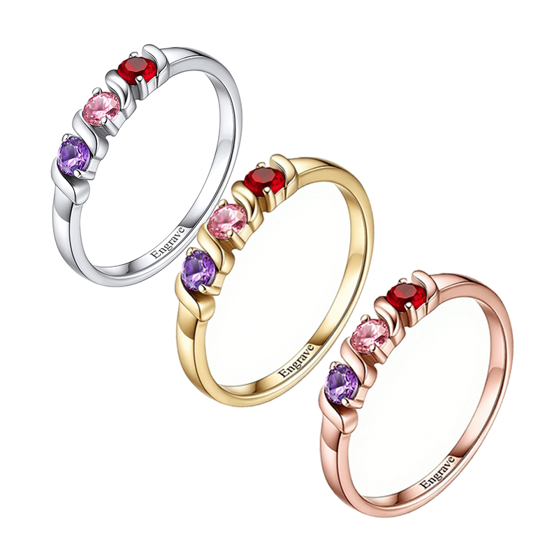 Personalized Names Ring with 1 - Wrap Ring Gold avis et prix