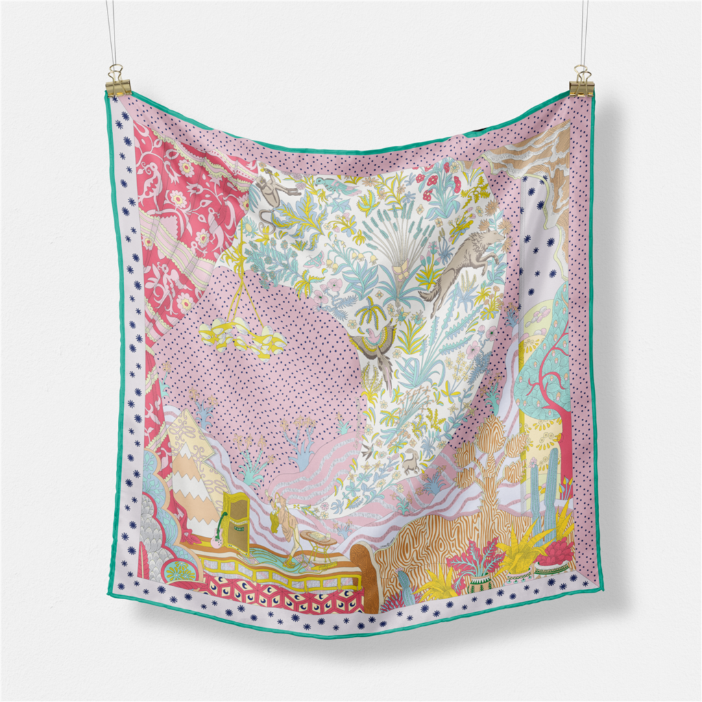 53cm Brand Dot Animals Square  - Women Accessories Brands avis et prix