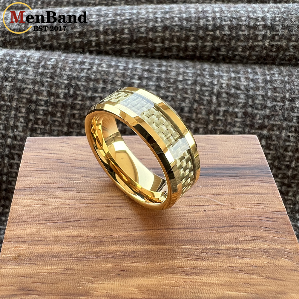 MenBand 4/6/8mm Gold Carbon Fi - Wrap Ring Gold avis et prix