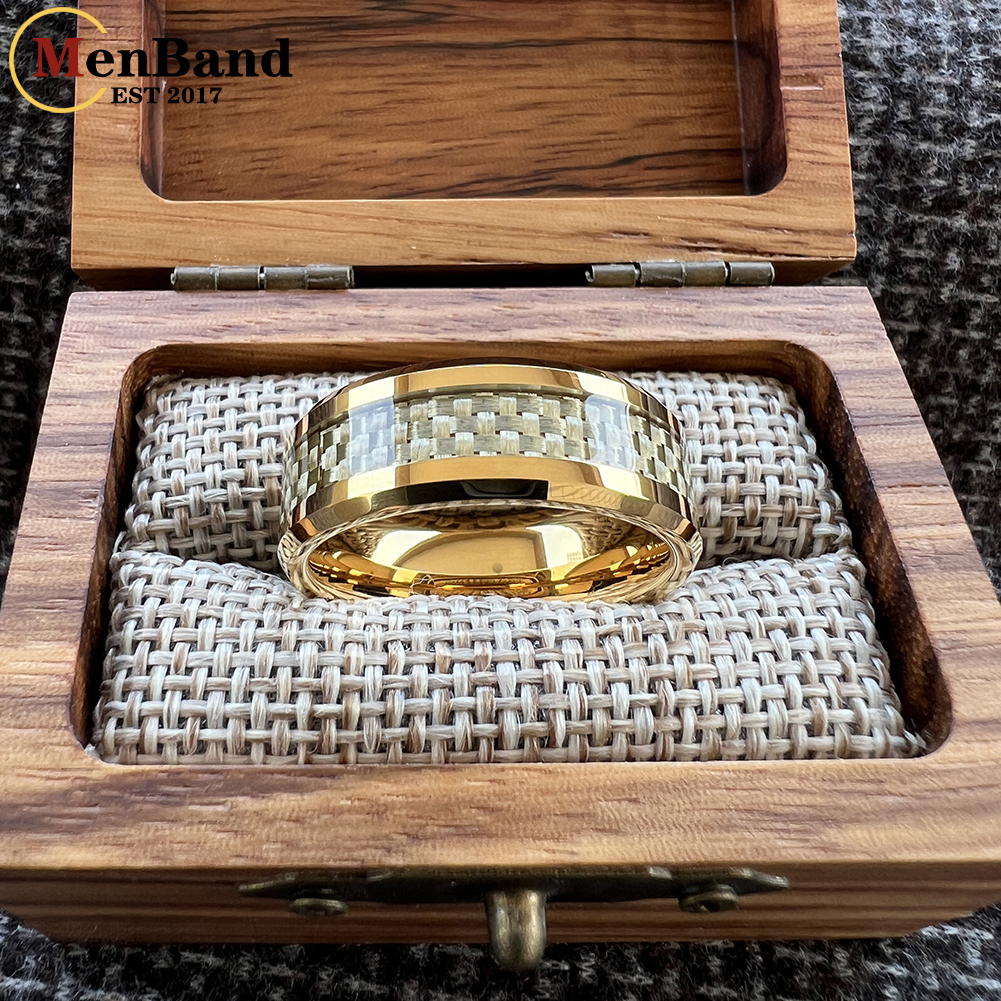 MenBand 4/6/8mm Gold Carbon Fi - Wrap Ring Gold avis et prix