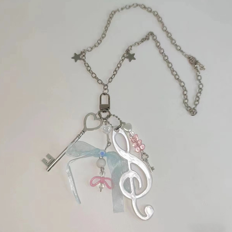 Y2K Jewelry Note Bear Bow Pend - Women'S Accessories In The 90S avis et prix