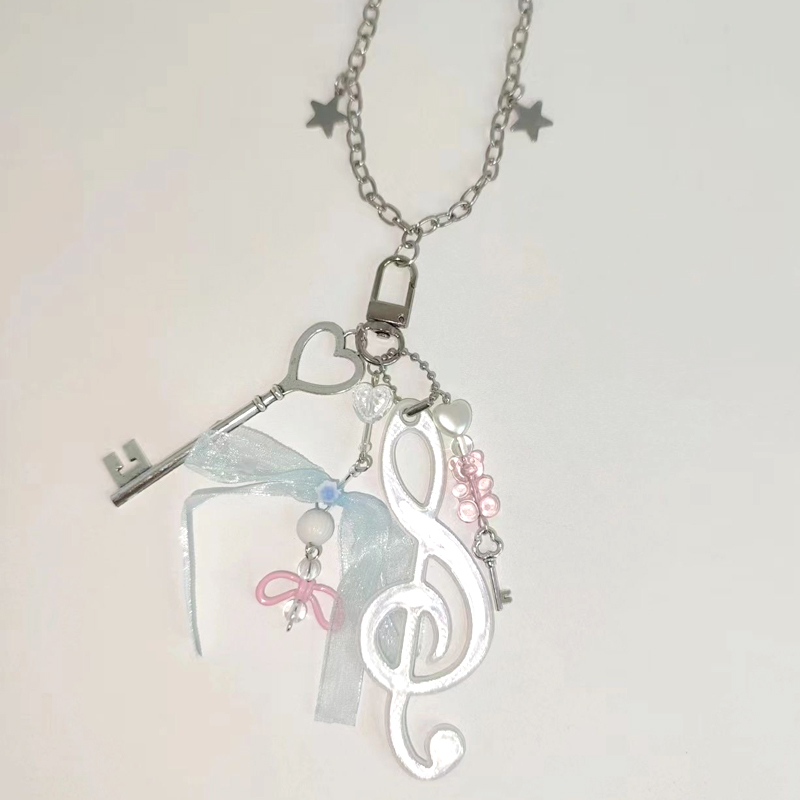 Y2K Jewelry Note Bear Bow Pend - Women'S Accessories In The 90S avis et prix