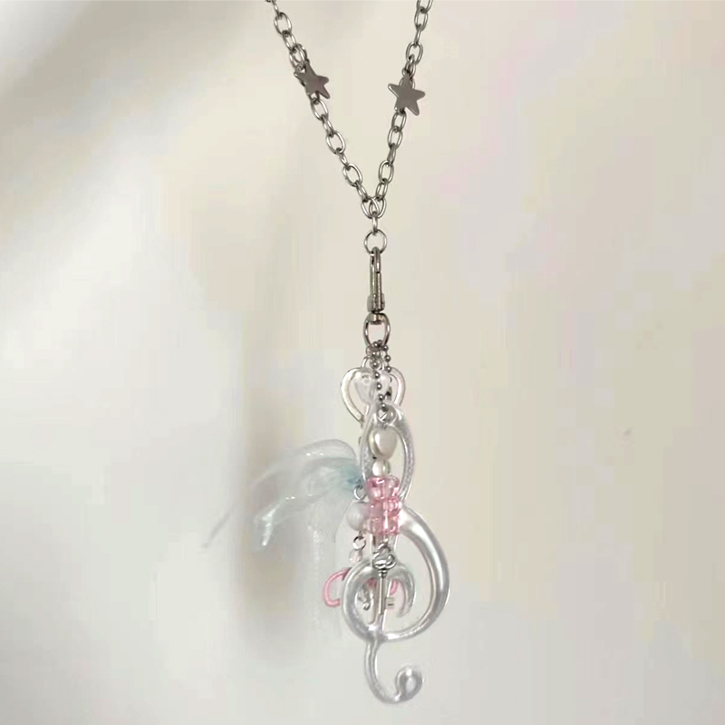Y2K Jewelry Note Bear Bow Pend - Women'S Accessories In The 90S avis et prix