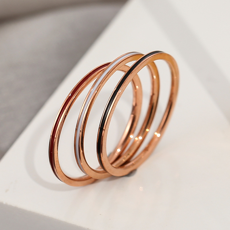 Titanium Steel Rose Gold Color - Wrap Ring Gold avis et prix