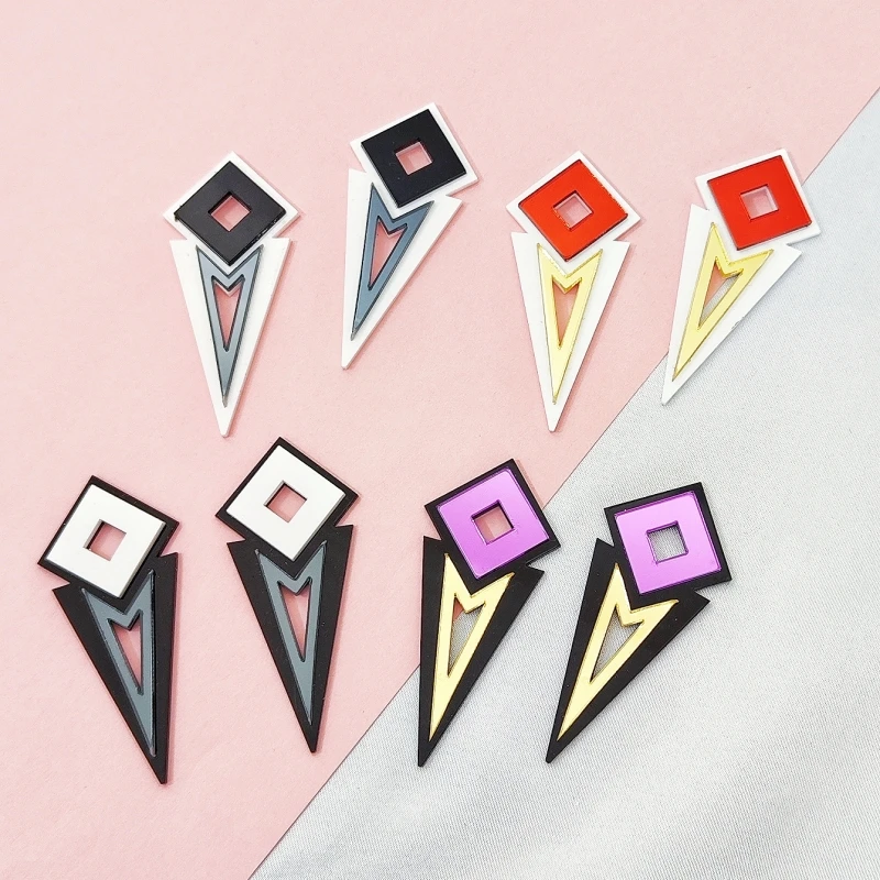 Vintage Rhombic Long Stud Earr - Women'S Accessories In The 90S avis et prix