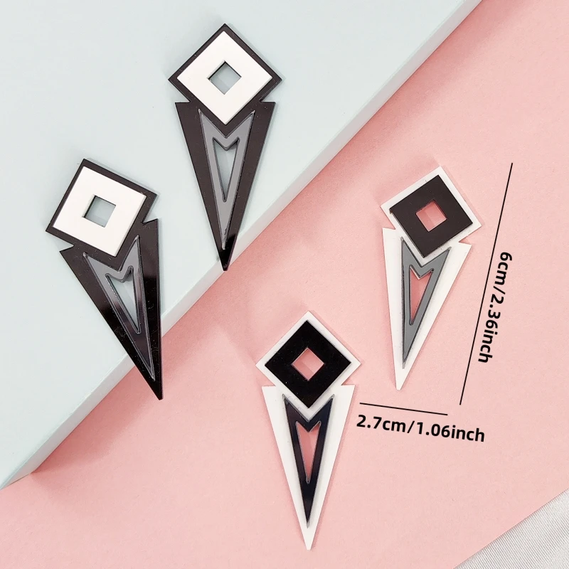 Vintage Rhombic Long Stud Earr - Women'S Accessories In The 90S avis et prix