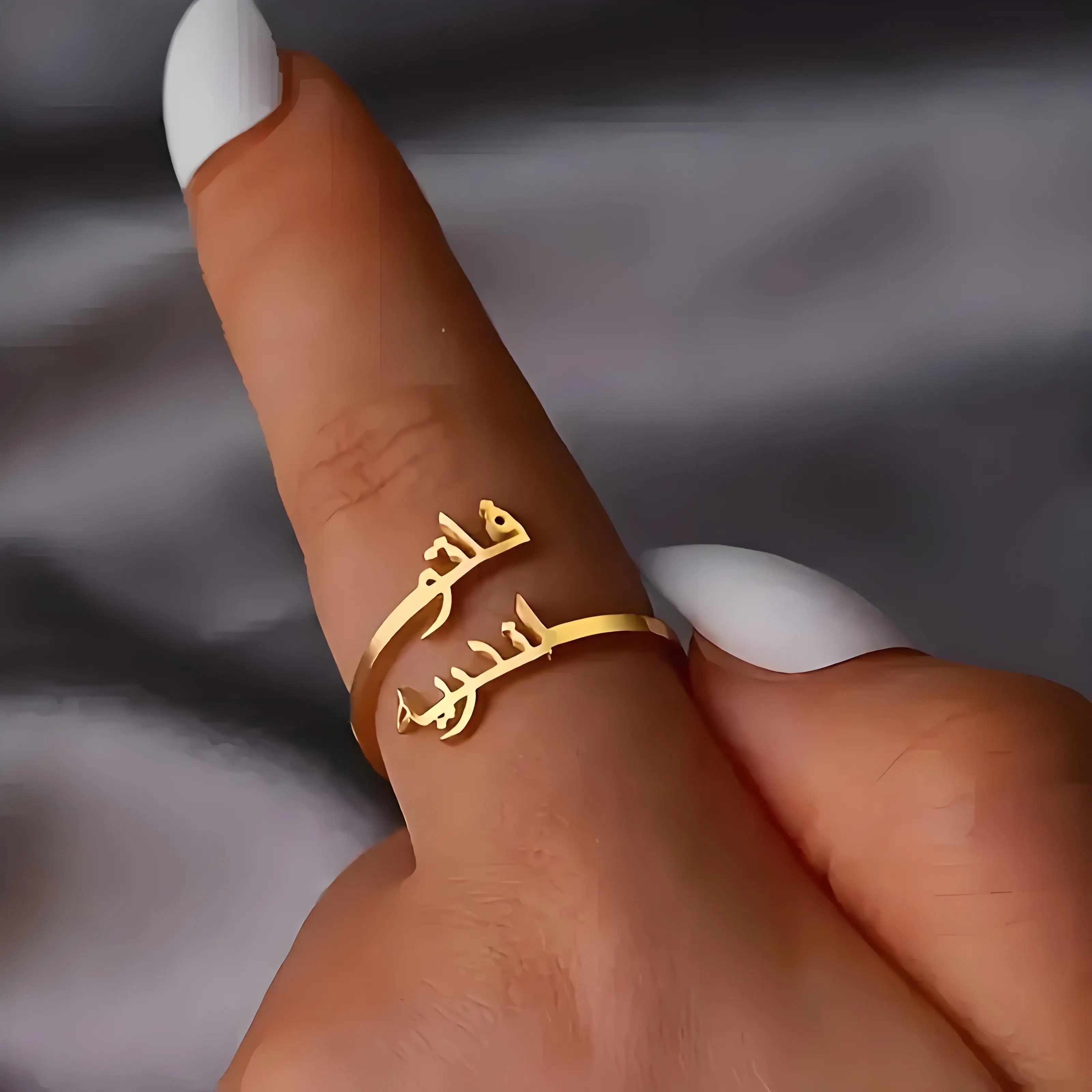 Personalized Arabic Letter Rin - Wrap Ring Gold avis et prix