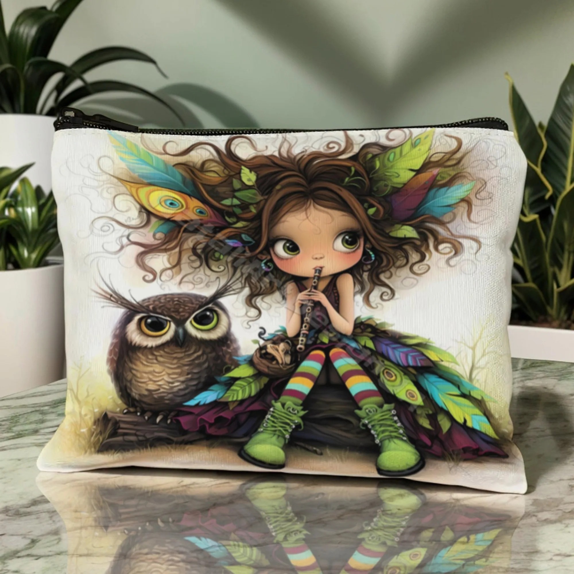 Cartoon Girl Makeup Bag Zipper - Women Accessories Box avis et prix
