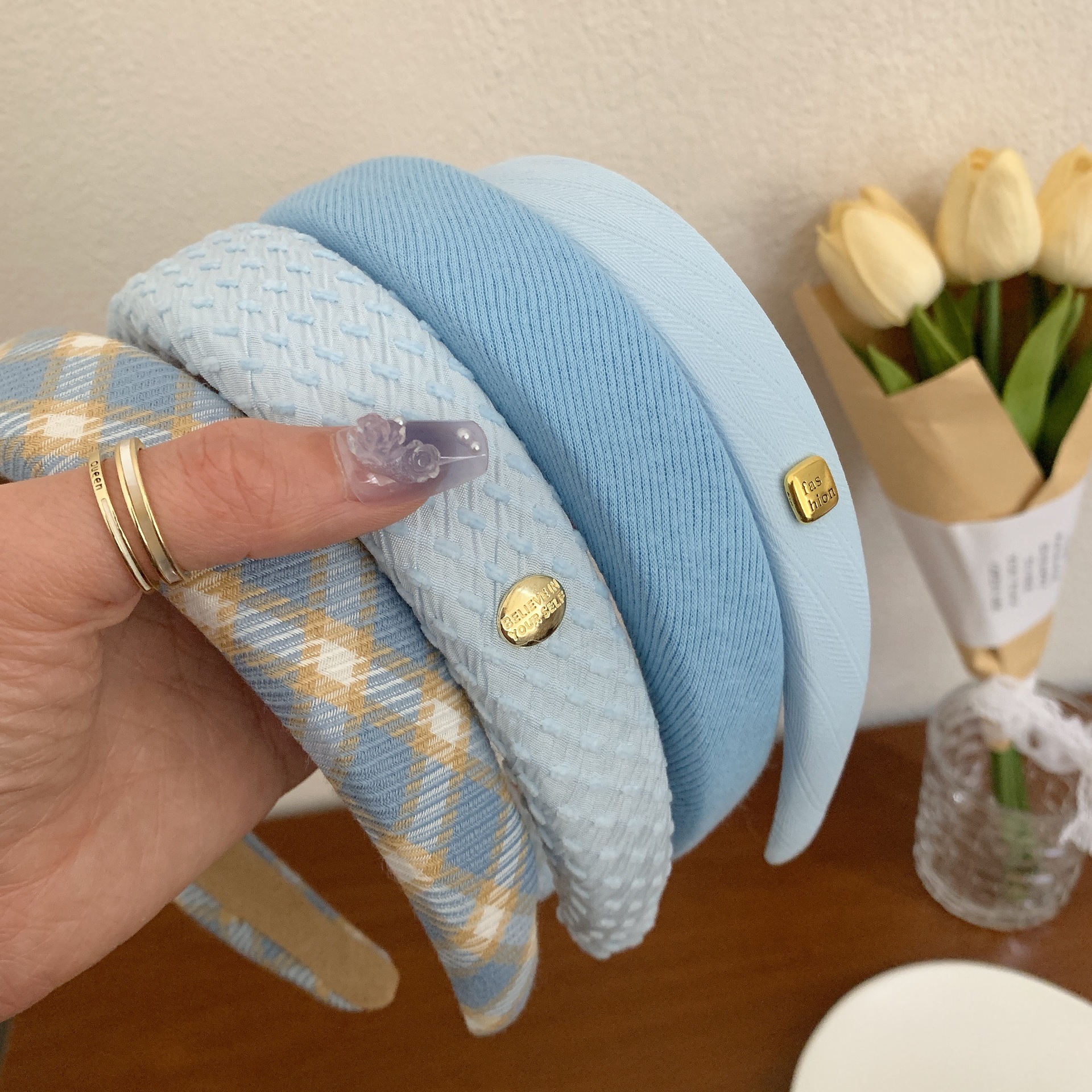 New Korean Style Sponge Headba - Wrap Ring Gold avis et prix