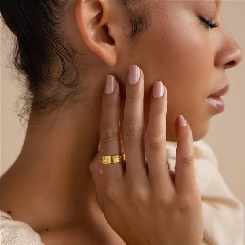 Personalized Name Ring for Men - Wrap Ring Gold avis et prix