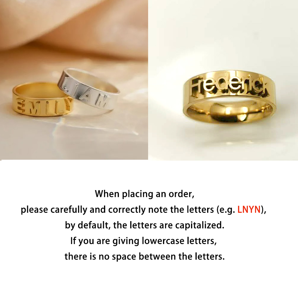 Personalized Name Ring for Men - Wrap Ring Gold avis et prix