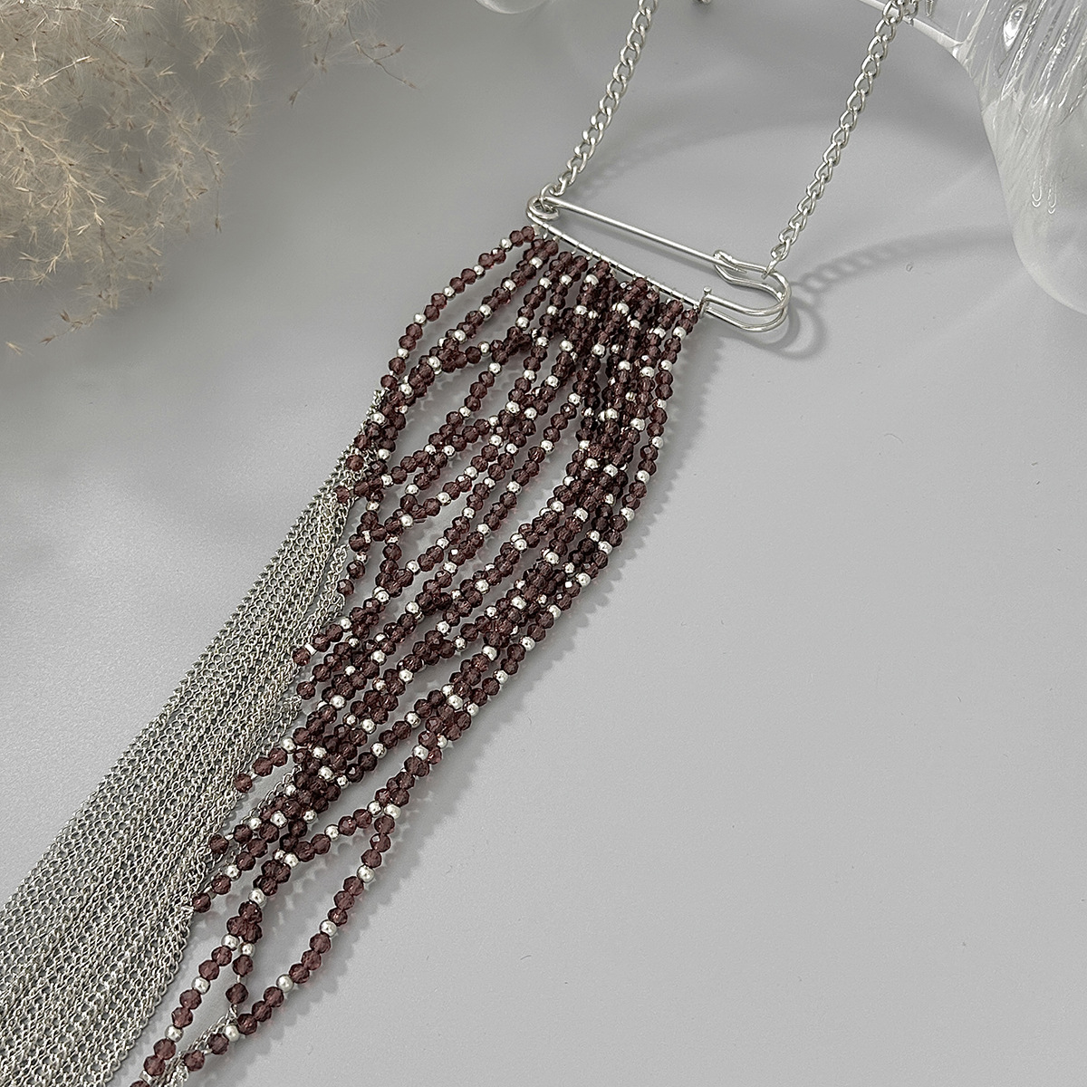 Silver Color Tassel Chain Broo - Women'S Accessories avis et prix
