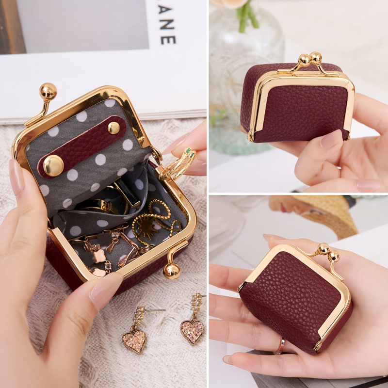 Mini Leather Coin Purse – with - Women Accessories Box avis et prix