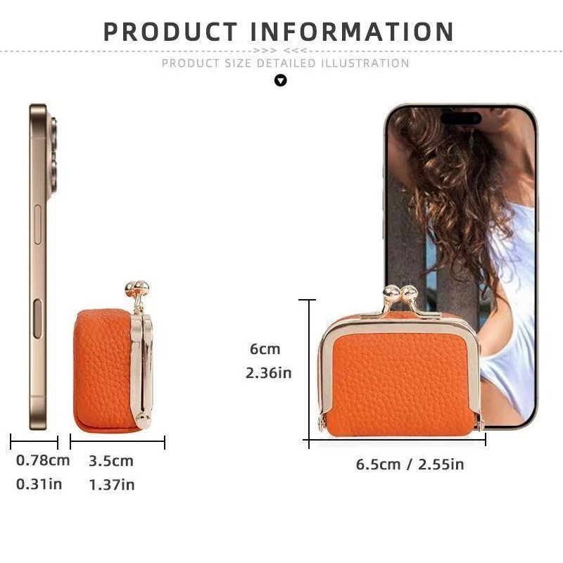 Mini Leather Coin Purse – with - Women Accessories Box avis et prix