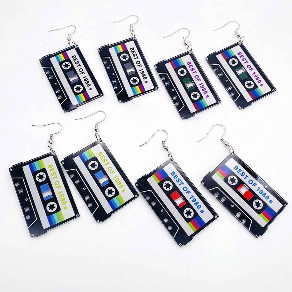 Vintage Cassette Tape Earrings - Women'S Accessories In The 90S avis et prix