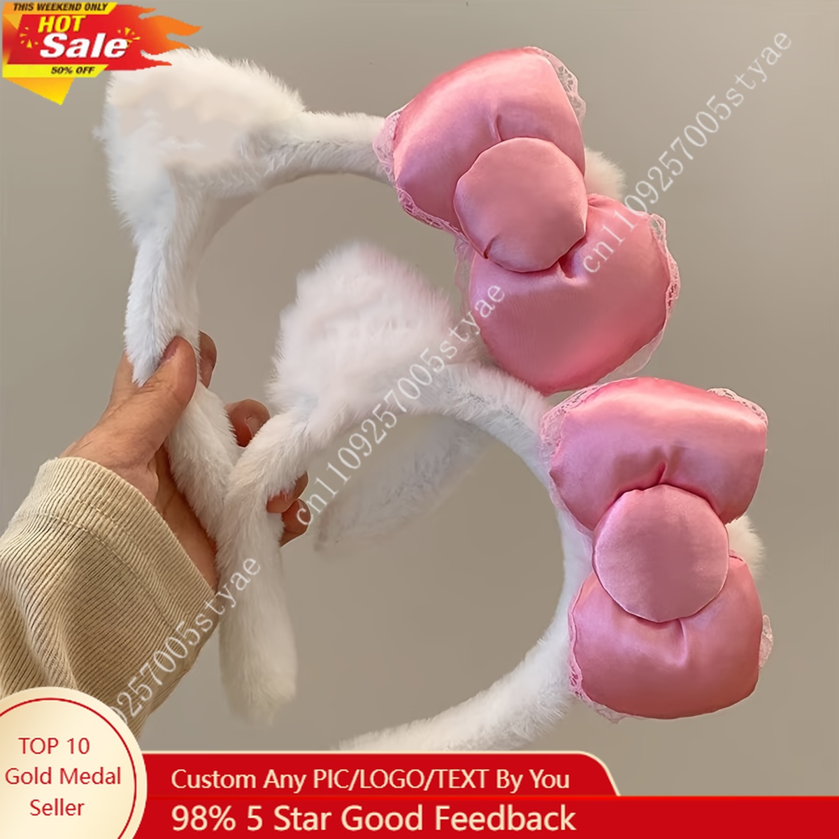 Hello Kitty Pink Bow Plush Hea - Women'S Accessories avis et prix