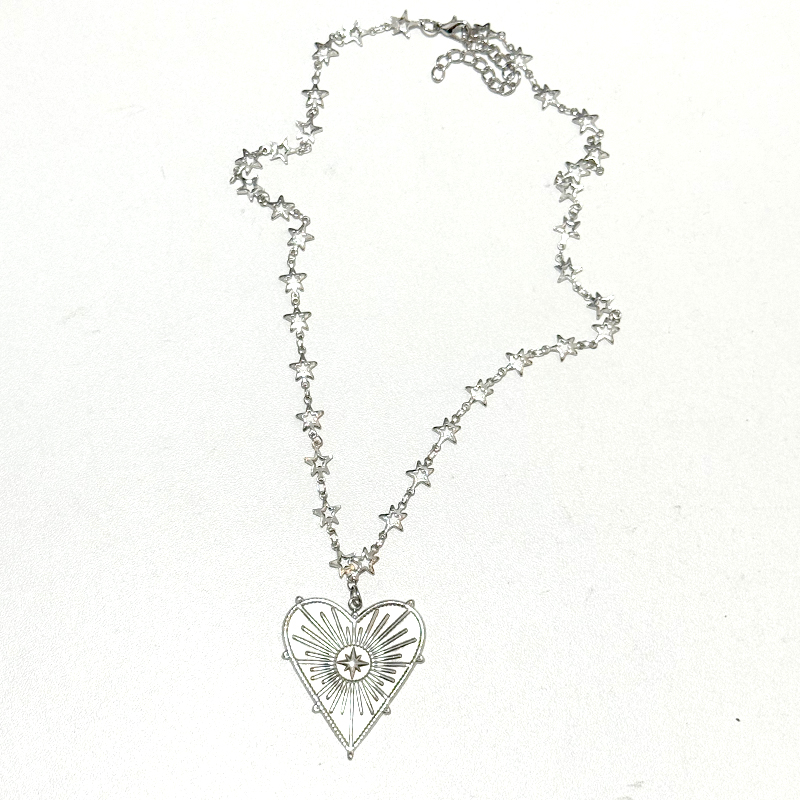 Y2K Jewelry Line Heart Cross P - Women'S Accessories In The 90S avis et prix