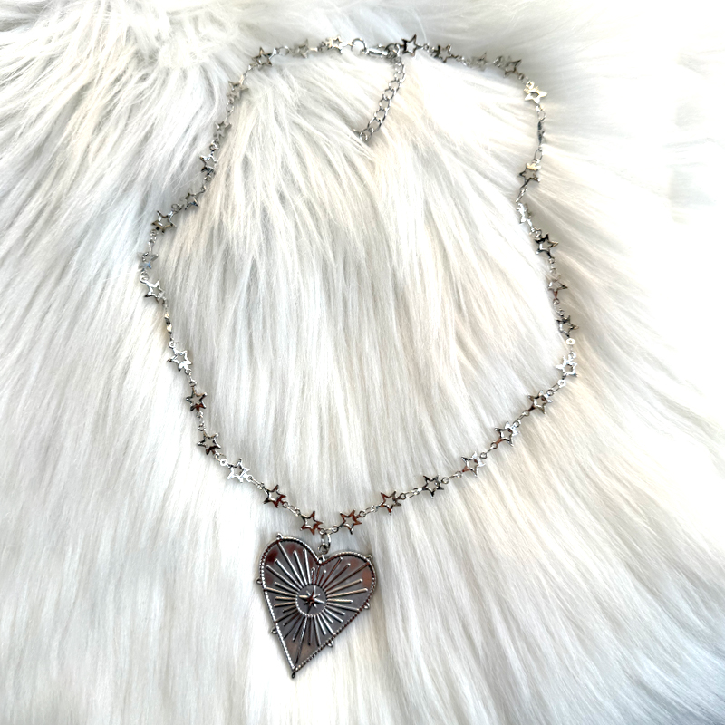 Y2K Jewelry Line Heart Cross P - Women'S Accessories In The 90S avis et prix