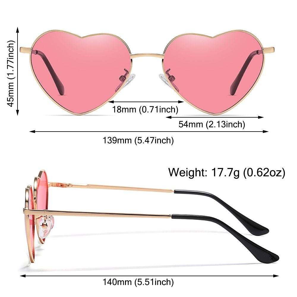 Heart-Shaped Sunglasses Heart  - Women'S Accessories In The 90S avis et prix
